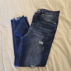 Cropped skinny jeans